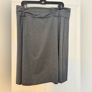 Striped Black and White Women's Skirt